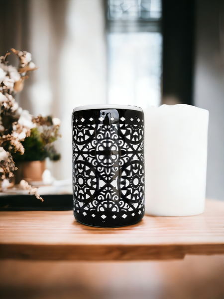 Electric Oil Burner Lasercut - Black b02463
