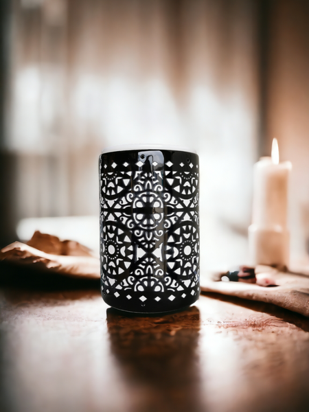 Electric Oil Burner Lasercut - Black b02463