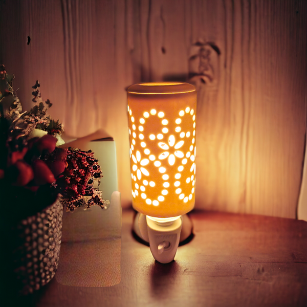 Elect Nightlight Oil Burner -Dots b02538