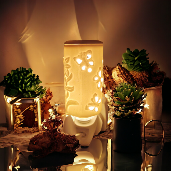 Elect Nightlight Oil Burner Butterfly b02539