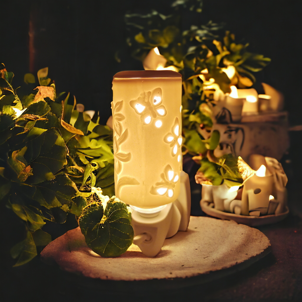 Elect Nightlight Oil Burner Butterfly b02539
