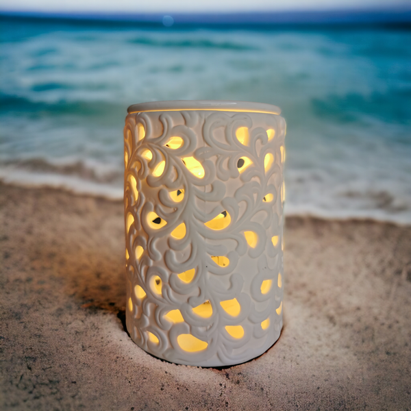 10x15cm Electric Ceramic Oil Burner-Flower b5016