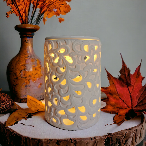 10x15cm Electric Ceramic Oil Burner-Flower b5016