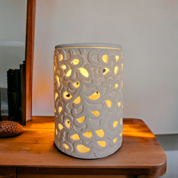 10x15cm Electric Ceramic Oil Burner-Flower b5016