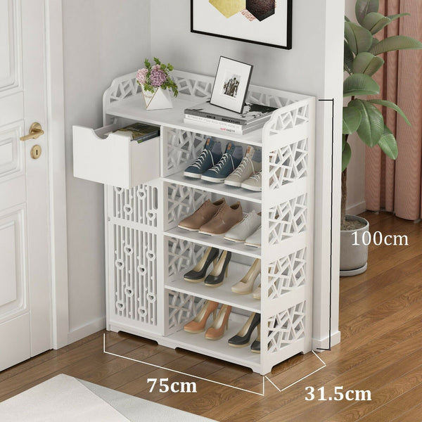 Shoe Cabinet Shoe Rack Shoe Organizer Shoe Cupboard with Drawer