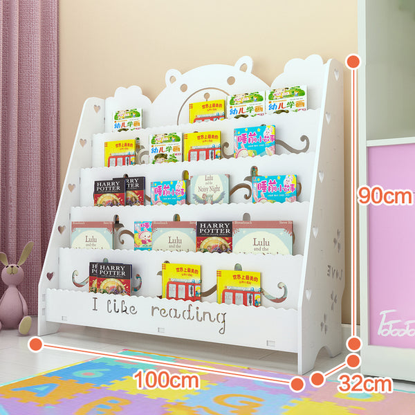 Wood Plastic Board Furnitures - Kids Book Storage Bookshelf Bookcase Display Stand Book Organizer