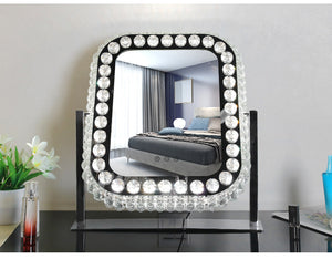 LED light K9 Crystal Mirror Dressing Table Mirror 50cm H HW02862