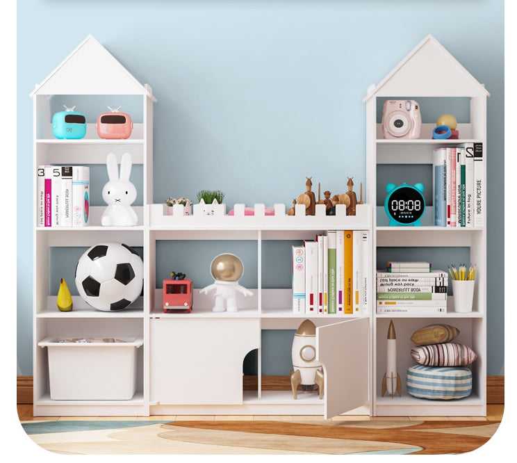 Wood Plastic Boards Furniture - Castle Book Shelves Book Organizer
