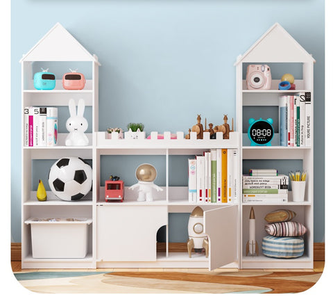 Wood Plastic Boards Furniture - Castle Book Shelves Book Organizer