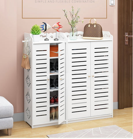 Wood Plastic Boards Furniture - Classic Shoe Cabinet Shoe Organizer