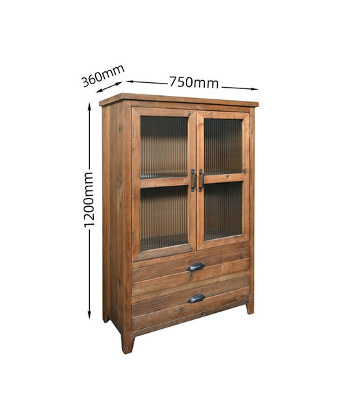 Timber Cabinets Solid Wood with Glass Doors Dinning Room Furnitures