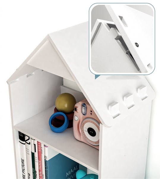 Wood Plastic Boards Furniture - Castle Book Shelves Book Organizer