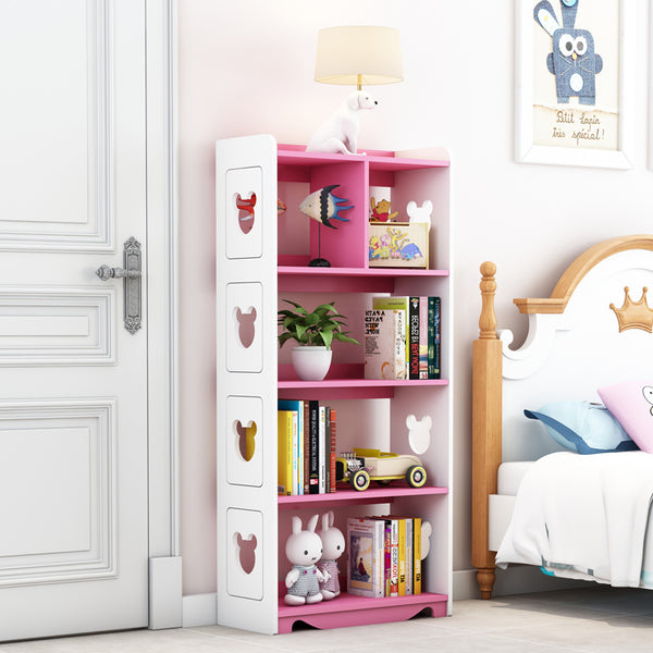 Wood Plastic Board Furnitures - Kids Cube Storage Organizer Cubby Bins Cabinets Shelves Toy Kid Kid Cabinet Pink