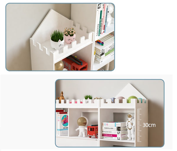 Wood Plastic Boards Furniture - Castle Book Shelves Book Organizer