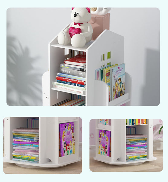Wood Plastic Boards Furniture - House Book Shelves Book Organizer White