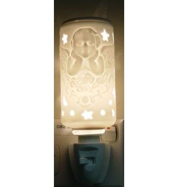 White Cherub N Rose Nightlight Burner