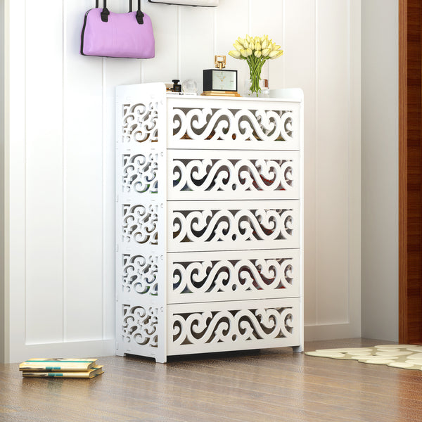 Wood Plastic Boards Furniture - Baroque Shoe Cabinet Shoe Organizer