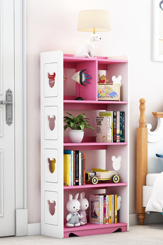 Wood Plastic Board Furnitures - Kids Cube Storage Organizer Cubby Bins Cabinets Shelves Toy Kid Kid Cabinet Pink