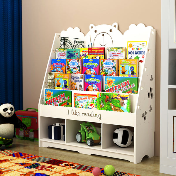 Wood Plastic Board Furnitures - Kids Book Storage Bookshelf Bookcase Display Stand Book Organizer