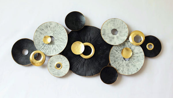 135cm Metal Wall Art Wall Decor New Circles HW02885