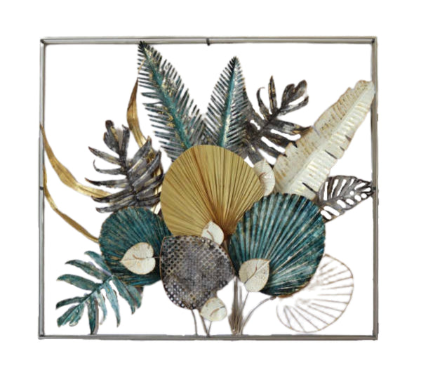 100cm Metal Wall Art Wall Decor River Side GD/BW/GE/WH HW02897