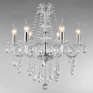 Chandelier Clear Silver 6 heads