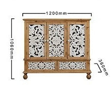 Timber Cabinet Carboard Stroage Living Room Furnitures Buffet Table