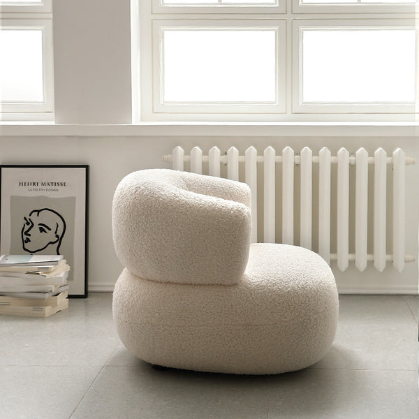 New Design Cloud Sofa Lounge Chair Synthetic Wool Armchair