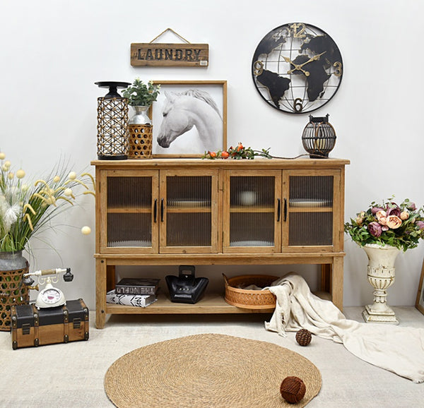 Old Timber Cabinets Dinning Cabinet Shelf with Drawers