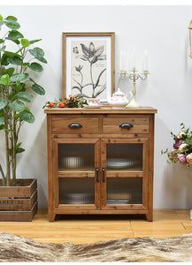 Old Timber Cabinets Dinning Cabinet Shelf with Drawers