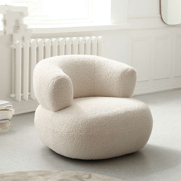 New Design Cloud Sofa Lounge Chair Synthetic Wool Armchair