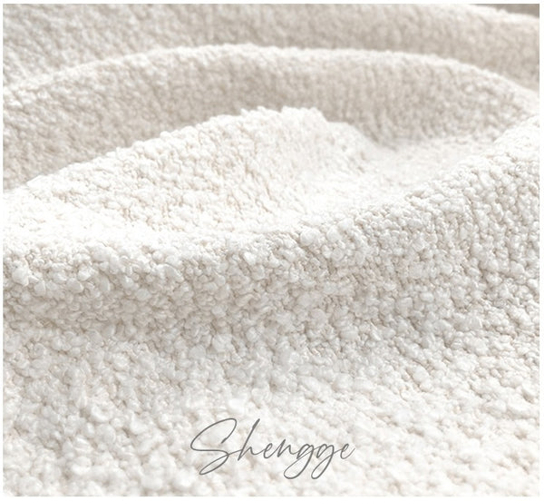 New Design Cloud Sofa Lounge Chair Synthetic Wool Armless Single Sofa Wave Design
