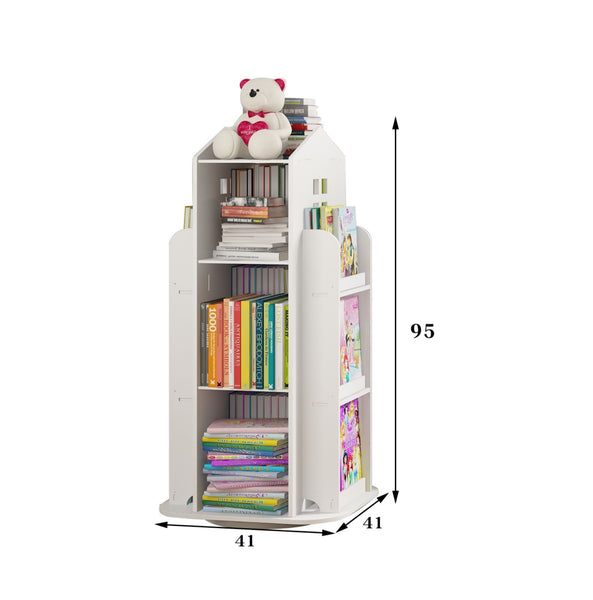 Wood Plastic Boards Furniture - House Book Shelves Book Organizer White