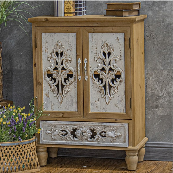 100cm Side Cabinet With Solid Timber Frames + MDF Board and pattens