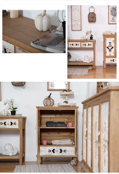 100cm Side Cabinet With Solid Timber Frames + MDF Board and pattens