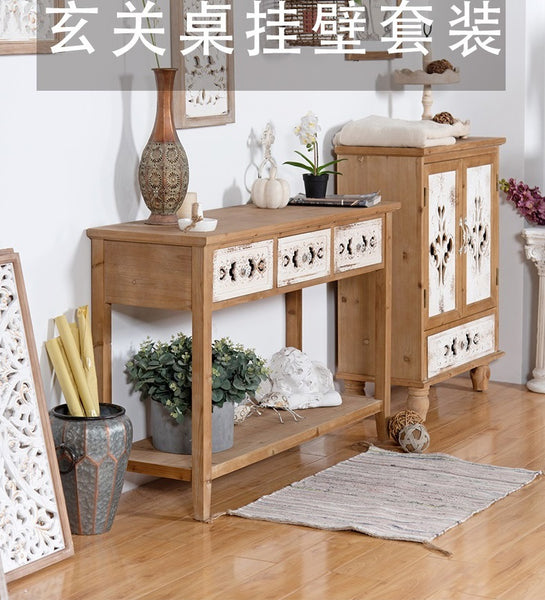 100cm Side Cabinet With Solid Timber Frames + MDF Board and pattens