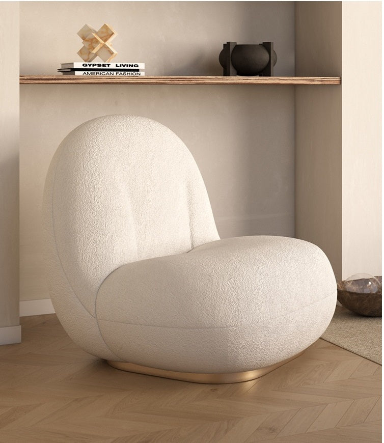 New Design Cloud Sofa Lounge Chair Synthetic Wool Armless Single Sofa