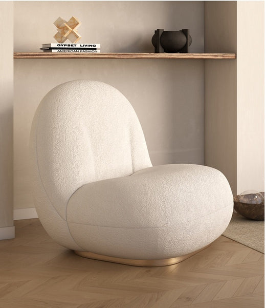 New Design Cloud Sofa Lounge Chair Synthetic Wool Armless Single Sofa