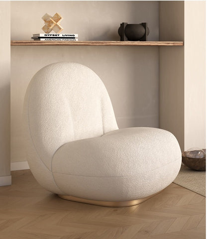 New Design Cloud Sofa Lounge Chair Synthetic Wool Armless Single Sofa