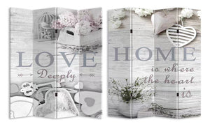 4 Panels Room Divider screen Canvas  Love & Home HW02875