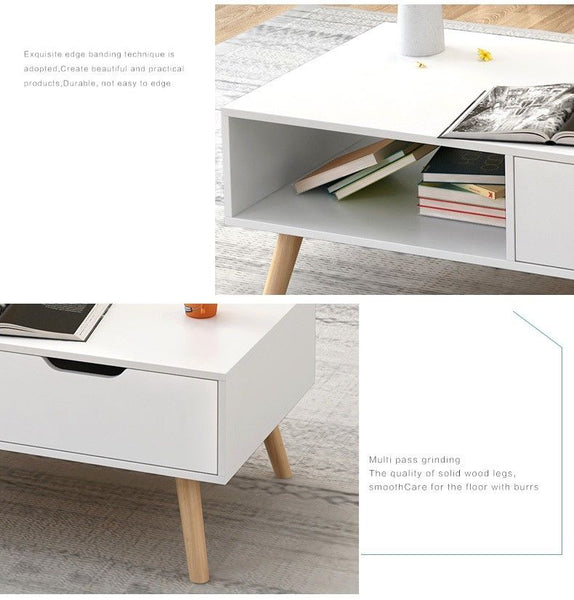 120cm Pine TV Stand Entertainment Unit Cabinet Storage Drawer and Coffee Table (Flat Pack)_
