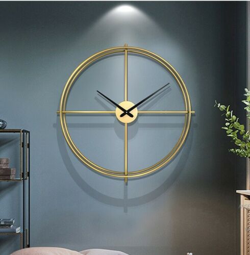 Clock with metal frame 80cm C02872