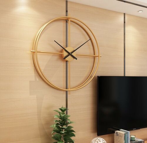Clock with metal frame 80cm C02872