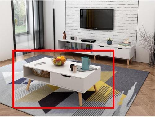 130 - 178 cm Adjustable TV Stand Entertainment Unit Cabinet and Coffee Table (Flat Pack)