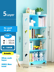 Wood Plastic Board Furnitures - Kids Cube Storage Organizer Cubby Bins Cabinets Shelves Toy Kid Kid Cabinet Blue