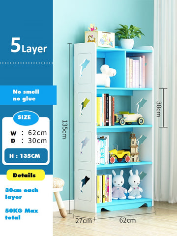 Wood Plastic Board Furnitures - Kids Cube Storage Organizer Cubby Bins Cabinets Shelves Toy Kid Kid Cabinet Blue